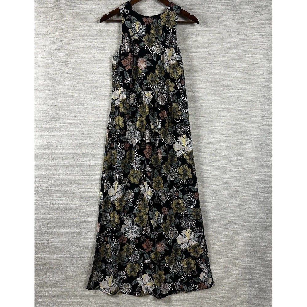 Loft Size 0 Maxi Dress Dark Cottagecore Floral Fairygrunge Resortwear Vacation